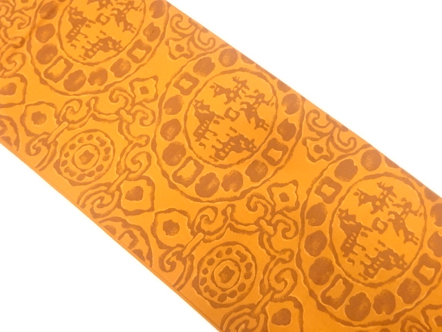 JAPANESE FUKURO OBI / WOVEN ABSTRACT ANIMALS